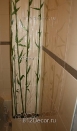 ob083 декор короба в ванной комнате. Декоративная штукатурка, металлики, бамбук, камни